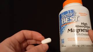 Review of Doctors Best High Absorption Magnesium 100 Chelated 100 mg  240 Tablets [upl. by Valina330]