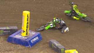 Supercross Round 4 450SX Highlights  Indianapolis IN Lucas Oil Stadium  Jan 30 2021 [upl. by Olli]