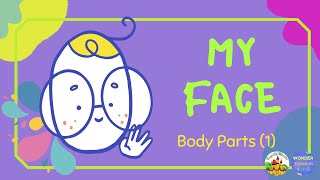 Body Parts 1  MY FACE  vocabulary function activity [upl. by Anitram404]