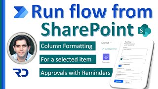 Run Power Automate flow from SharePoint  For a Selected Item trigger [upl. by Belden366]