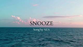 Sza  SNOOZE LYRICS [upl. by Nealy]