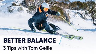 HOW TO SKI STEEPER SLOPES  3 Tips For Better Balance [upl. by Per]