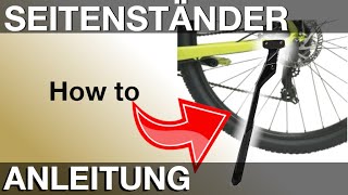 Seitenständer am Fahrrad anbauen Anleitung in 4K [upl. by Nodnart]