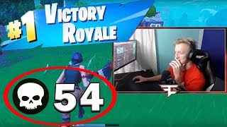 54 KILLS in Fortnite Squads NEW WORLD RECORD [upl. by Grimbald]