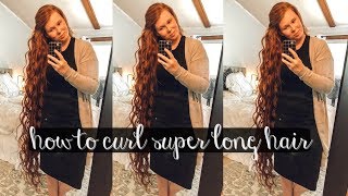 HOW TO CURL VERY LONG HAIR  LANGE CURLING WAND  APOSTOLIC HAIR [upl. by Hackney]