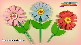 Cómo hacer FLORES DE PAPEL en 5 minutos 🌸🌼🌺 RECICLAJE [upl. by Acisej]