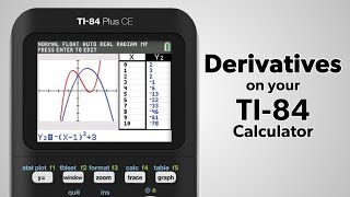 TI84 Plus Find the Derivative of a Function [upl. by Meesak]