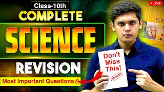 Class 10th  Complete Science Revision🔥 Most Important Questions  Prashant Kirad [upl. by Rayford260]