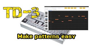 Behringer TD3 Making patterns Easy Synthtribe Sequencer Tool [upl. by Mcquade]