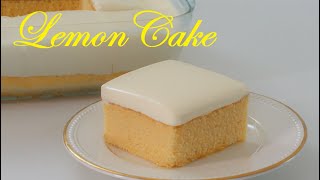 Easy Lemon Cake  2Ingredient Condensed Milk Frosting [upl. by Fong888]