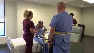 Physical Therapy Transfer Training  How To Transfer From Wheelchair To Bed [upl. by Hodess687]