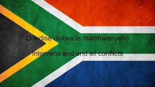 South Africa National Anthem English lyrics [upl. by Ellainad]