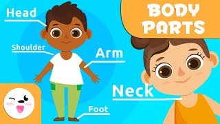 Parts of the head  The Human Body for kids  Vocabulary [upl. by Safoelc284]