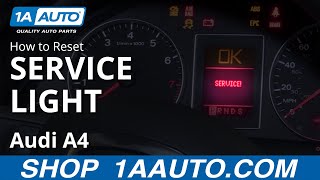 How to Reset Service Light 0409 Audi A4 [upl. by Nitsud]