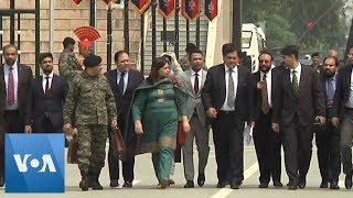 India Pakistan Officials Meet at Wagha Border [upl. by Enyal749]