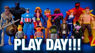 Play Day Custom Marvel Legends and Star Wars 3D Prints and Paints Sesame Street 022725 [upl. by Melisse]