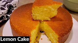 How to Make Fluffy LEMON CAKE  Homemade  Bake with Me [upl. by Zillah]