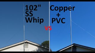 102 SS Whip vs Homemade CB Radio Base Antenna [upl. by Navis]