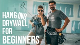 How To Hang Drywall for Beginners  Nestrs [upl. by Barcellona]