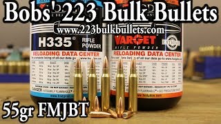 Bobs 223 Bulk Bullets  OUTSTANDING accuracy 8 cents each [upl. by Shulins]