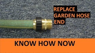 How to Replace the End of a Garden Hose [upl. by Herrington]