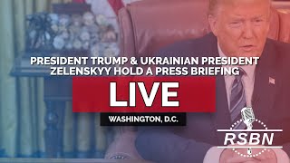 LIVE REPLAY Pres Trump and Ukrainian President Zelenskyy Meet and Hold a Press Briefing  22825 [upl. by Aicekat]