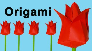 Como Hacer Flores De Papel Origami Fácil [upl. by Bouton413]