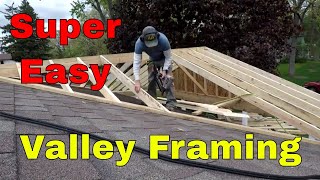 Installing Jack RaftersValley Rafters Alone  How To  MY DIY [upl. by Gainor]