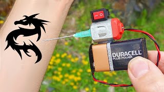 Construí la MÁQUINA de TATUAJES Definitiva FUNCIONA 💉😲 [upl. by Wolpert590]