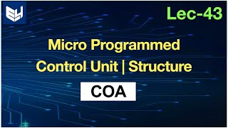 microprogrammed control unit  structure  COA  Lec43  Bhanu Priya [upl. by Nevaeh]