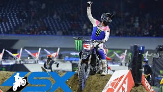 450SX Main Event Highlights  Detroit 2022 [upl. by Nyrhtakyram]