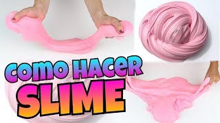 DIY  Como Hacer SLIME  FÁCIL Y SIN BÓRAX  NatyGloss [upl. by Enitsud]