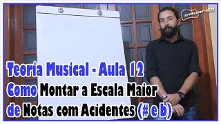 Curso de Teoria Musical  Aula 12 Como Montar a Escala Maior das Notas com Acidentes l Aula 95 [upl. by Alis]