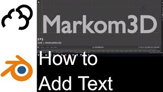 Blender 28  Adding Text  Tutorial beginners [upl. by Adnouqal]