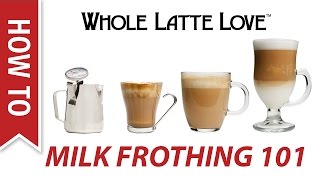 Milk Frothing for Beginners [upl. by Adnilasor]