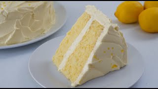 Super Moist Lemon Velvet Cake [upl. by Oiluj9]