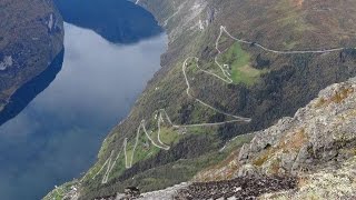 Norge Eagle Road Mountain route 63 to Geiranger Norway [upl. by Adnarrim340]