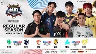 🔴 LIVE  MPL PH S15  FILIPINO  Week 1 Day 2 [upl. by Arrait]