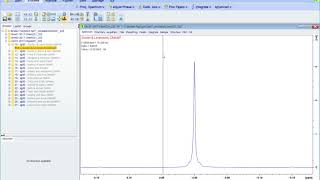 Topspin 357 NMR  Setting the Chemical Shift [upl. by Arutnev203]