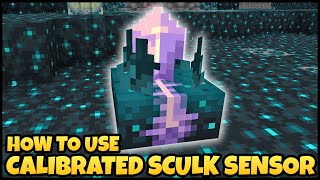 How To Use CALIBRATED SCULK SENSOR In MINECRAFT [upl. by Radke438]