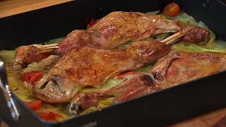 Receta de PALETILLA de CABRITO AL HORNO [upl. by Aisek]