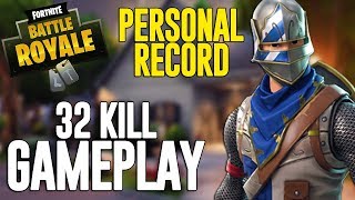 32 Kill Solo Squads Fortnite Battle Royale Gameplay  Ninja [upl. by Veljkov]