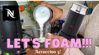 How To Foam Milk With Aeroccino 3 Make Coffee With Foam Tips amp Tricks  Easy Foamed Latte Recipe [upl. by Daven]