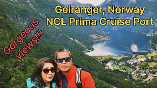 Geiranger Norway Cruise Port  NCL Prima [upl. by Filberto]