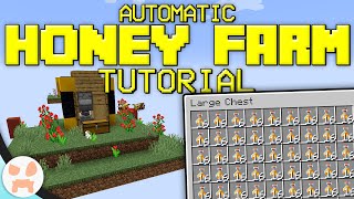 Automatic Honey Farm Tutorial  Minecraft Bedrock amp Java Compact [upl. by Orland]