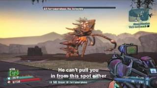 Borderlands 2  How to solo Terramorphous easy [upl. by Anilasor]