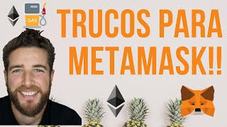 COMO USAR METAMASK TRUCOS PARA EL GAS [upl. by Lissy]