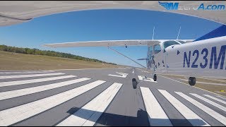 Gusty Crosswind Landings  MzeroA Flight Training [upl. by Norabal]