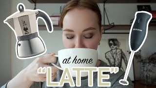 HOW TO MAKE A quotLATTEquot AT HOME moka pot  frother [upl. by Adilen409]