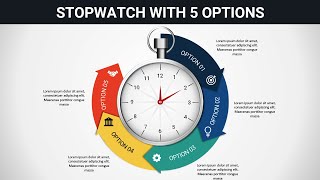 Create Animated Stopwatch Design in PowerPoint [upl. by Wilhelmina]